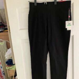 Black easy-fit pants